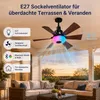 Ventilateur de Plafond E27 avec Lumière & Haut-Parleur Voir les images du produit 3