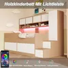 Merax Kinderbett 90x200 cm mit Kleiderschrank und Produktbild-Vorschau 6
