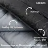 AREBOS - Sac de couchage pour camping, 220x83 cm, sac de Voir les images du produit 6