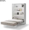Schrankbett 140 x 200 Vertikal BC-01 Weiß Matt LENART BED Produktbild-Vorschau 5