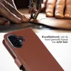 Selencia Genuine Leather Bookcase dla Apple iPhone 16 - Podgląd zdjęcia produktu 2