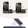 Demonstration of a wireless charging station with a phone being placed on it and its adjustable angle. Anteprima dell’immagine prodotto