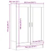vidaXL Bücherschrank Artisan-Eiche 82,5x30,5x115 cm Produktbild-Vorschau 8