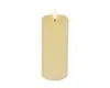LED Kerze 7,5x20cm mit Timer - Wachs Flacker-Effekt Creme / Produktbild-Vorschau 2