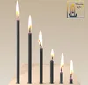 100 candele a bastoncino nere antigoccia, lunghezza 24 cm, Anteprima dell’immagine prodotto 2