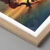 Gerahmtes Poster - Rahmen in heller Eiche - See Natur Nacht Produktbild-Vorschau 2