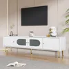okwish TV-Schrank TV-Lowboard mit Goldenen Beinen und Produktbild-Vorschau 6