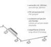 LED stropní svítidlo - bílé - akryl - hliník - 6 světel - š Náhled obrázku produktu 7
