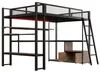 Lit superposé gaming 140 x 200 cm en métal, avec bureau, Voir les images du produit 9