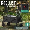 Avalo Bolderkar - Opvouwbaar - Tot 90KG - 80x47x49 CM - 80L Productafbeelding-voorbeeld 3