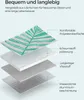 A diagram showing the four layers of a picnic blanket, with labels for each layer. Produktbild-Vorschau