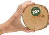 Kleine 10 cm Baumscheiben 20er Pack zum Holz-Deko Basteln Produktbild-Vorschau 1