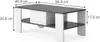 Couchtisch Vicco Wilmut Anthrazit/Weiß 89.8 x 46.4 cm mit Produktbild-Vorschau 2