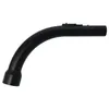 A black curved pipe on a white background. Produktbild-Vorschau