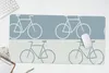 MuchoWow® Schreibtischunterlage Fahrrad - Blau - Muster Produktbild-Vorschau 5