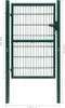 cancello di recinzione 2D (cancello singolo) verde 106x210 Anteprima dell’immagine prodotto 8