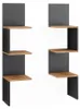 Mensola ad angolo Vicco Paolo Antracite 28 x 116.4 cm Set Anteprima dell’immagine prodotto 1