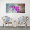 Triptychon auf leinwand lila blumen 90x60 cm Feeby lila Produktbild-Vorschau 2