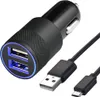 High Speed KFZ-Ladegerät Zigarettenanzünder 2 Ports + Micro Produktbild-Vorschau 1