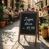 Reklamná tabuľa kriedová sklápacia reštaurácia alebo Náhľad obrázku produktu 5