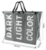 Ruhhy 12257 Dreifach-Wäschekorb 130 l, grau Produktbild-Vorschau 7