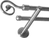 Gardinenstange Set Edelstahl Look Metall Ø 16mm zur Produktbild-Vorschau 1