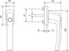 MACO Fenstergriff HARMONY Sperrknopf und 45° Rasterung, VK Produktbild-Vorschau 2