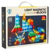 Konstrukcja 3D klocki magnetyczne LED świecące 64 el Podgląd zdjęcia produktu 3