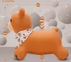 Skoczek dla dzieci do skakania z pompką Teddy brązowy z Podgląd zdjęcia produktu 4