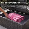 HOMESCAPES Outdoor Teppich wetterfest pink-weiß 180x270 cm, Produktbild-Vorschau 3