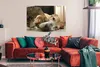 MuchoWow® Poster Katze - Hund - Tiere 120x80 cm - Bilder Produktbild-Vorschau 2