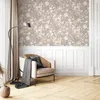 NEWROOM Tapete Braun Vliestapete Blumen - Blumentapete Produktbild-Vorschau 4