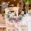 Türkranz Künstlich Blumen Metallring Hochzeit Blumenkranz Produktbild-Vorschau 4