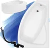 BADLAND Eckbadewanne Badewanne Rima RECHTS 130x85 mit Produktbild-Vorschau 3