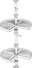 Jeu de plateaux Shelvo 3/4 pour module 800 mm en plastique Voir les images du produit 6
