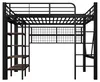 Hochbett 140 x 200 cm mit LED App-Steuerung, Ablagefach, Produktbild-Vorschau 12