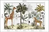 Muralo Selbstklebende Fototapete für Kinder DSCHUNGEL Produktbild-Vorschau 2