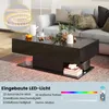 COSTWAY Table basse avec éclairage LED Luminosité réglable, Voir les images du produit 3