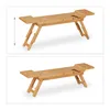 Relaxdays Badewannenablage Bambus, 70cm breit, Badetablett Produktbild-Vorschau 4
