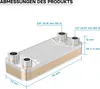 Wymiennik ciepła Wiltec 10 płyt, maks. 22 kW, 4 m³/h 0,18 l Podgląd zdjęcia produktu 6