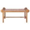 vidaXL Couchtisch 100x50x45 cm Massivholz Teak Produktbild-Vorschau 1