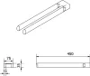 VIGOUR Handtuchhalter derby style 450 mm 2-teilig Produktbild-Vorschau 2