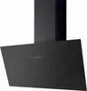 A black kitchen range hood against a white background. Produktbild-Vorschau