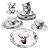 18 częściowy serwis kawowy Alois porcelana 6 osób filiżanki Podgląd zdjęcia produktu 2