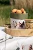 Clayre & Eef Brotkorb 35x35x8 cm Beige Baumwolle Produktbild-Vorschau 10