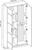 KIER FURNITURE EDEN v3 Kleiderschrank 104,8x205x39cm, 2 Produktbild-Vorschau 3