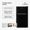 Klarstein Big Daddy Cool, kombinovaná lednice, 61 l/26 l, Náhled obrázku produktu 5