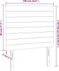 The Living Store Kopfteile 2 Stk. Rosa 100x5x78/88 cm Samt Produktbild-Vorschau 8