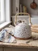 Teiera Clayre & Eef con filtro 700 ml Fiori di Anteprima dell’immagine prodotto 5