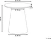 BELIANI Beistelltisch Braun Eschenholz MDF 41 x 41 cm Rund Produktbild-Vorschau 3